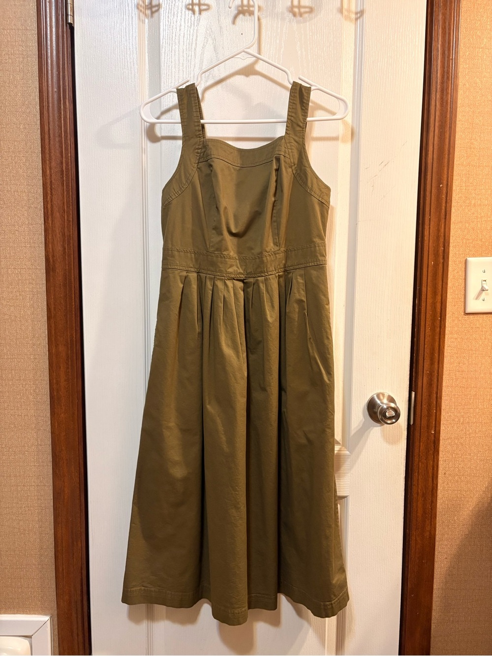 Knox Rose Olive Green Sleeveless Fit-and-Flare Dress